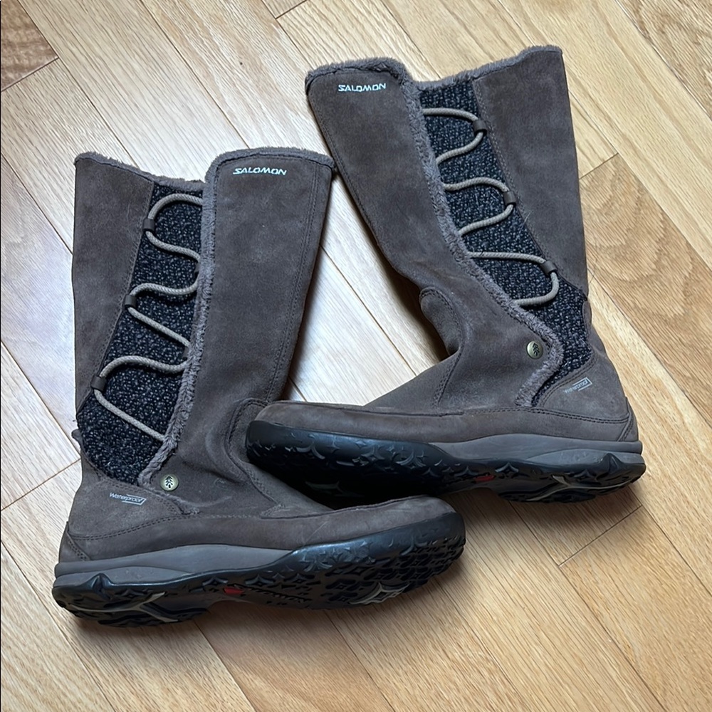 Salomon Brown Waterproof Boots